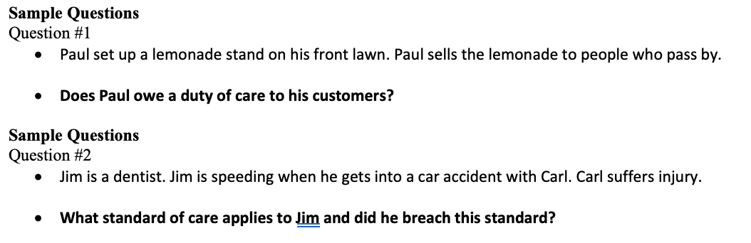 Type or Sample Questions Question #1 Paul set up