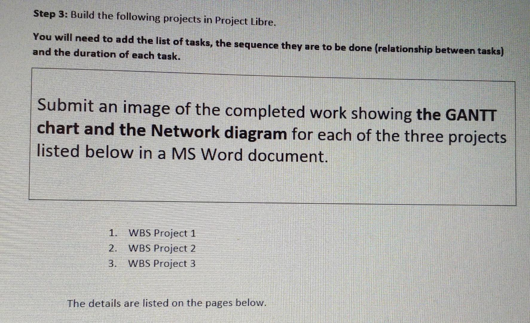 Step 3: Build the following projects in Project