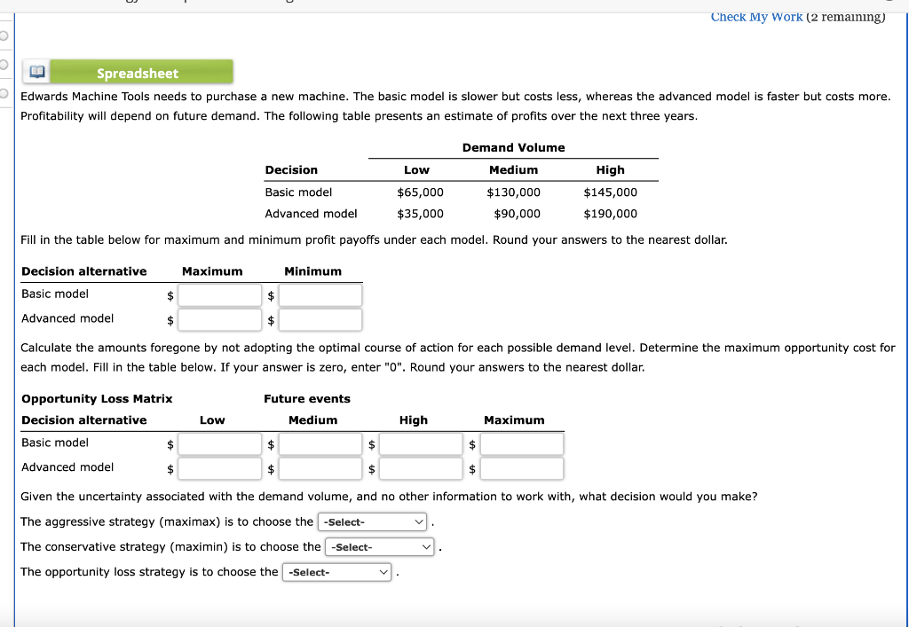 plan it Check My Work (2 remaining) E.