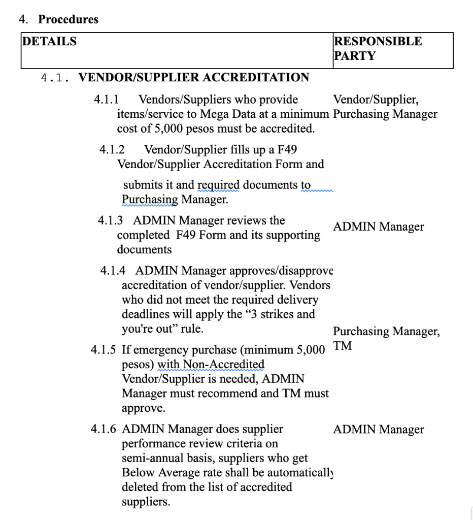 how to make a flowchart based on this purchasing