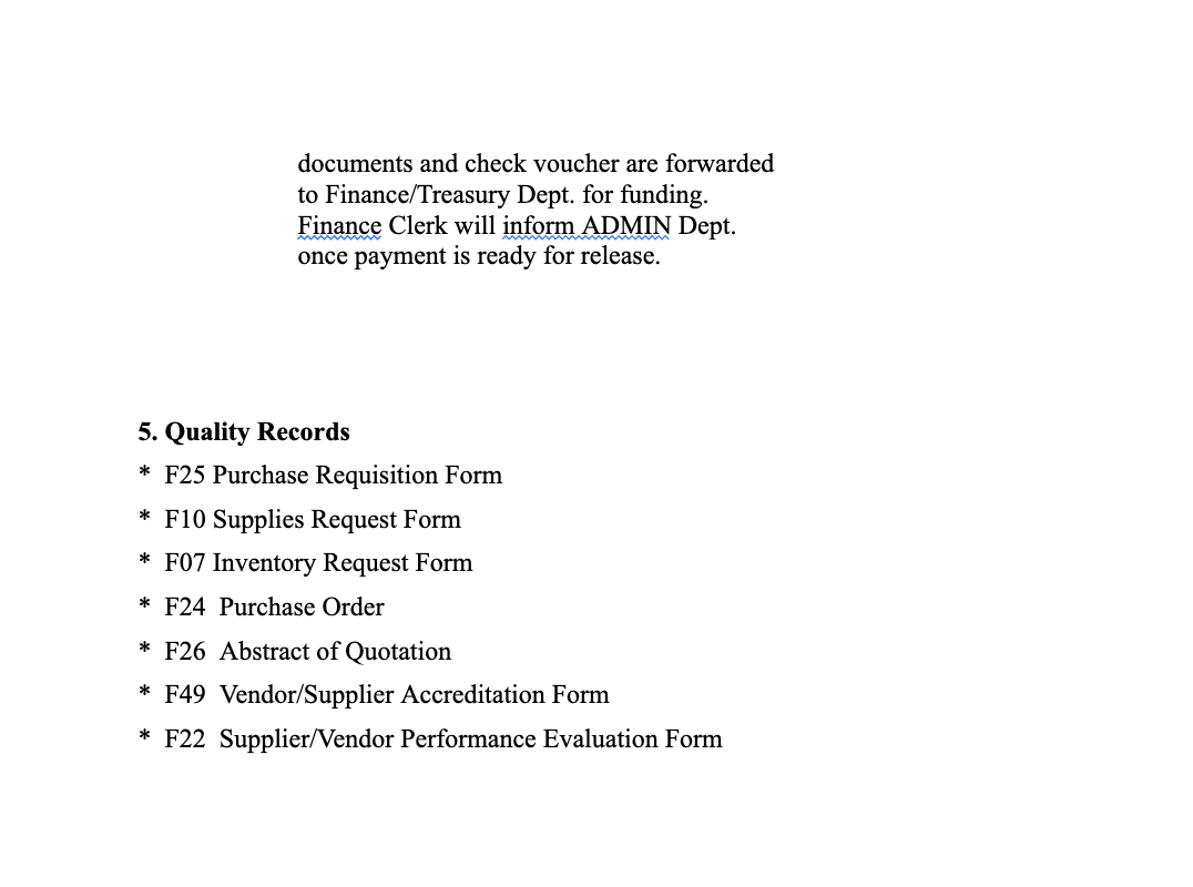 how to make a flowchart based on this purchasing