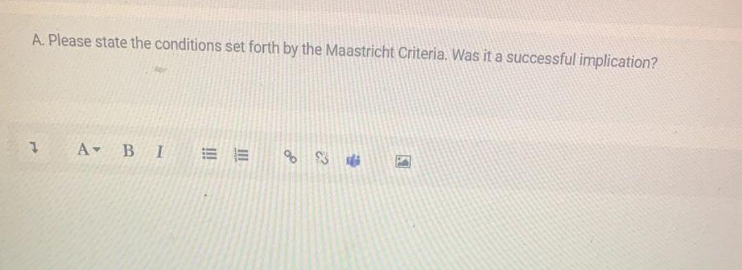 A. Please state the conditions set forth by the