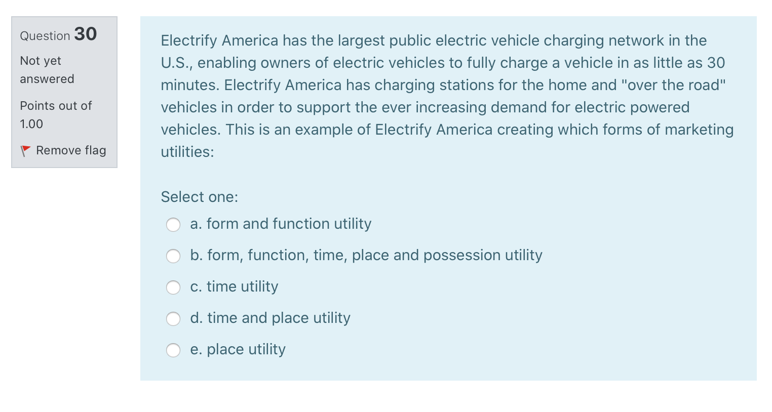 Question 28 Not yet answered Points out of 1.00