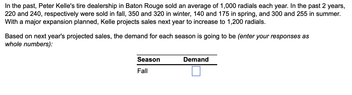In the past, Peter Kelle's tire dealership in