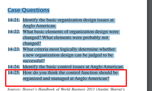 How do you think the control fu Case Questions
