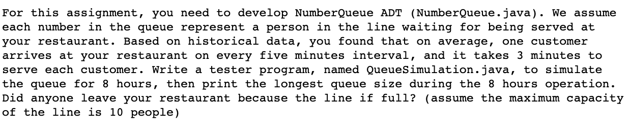 For this assignment, you need to develop