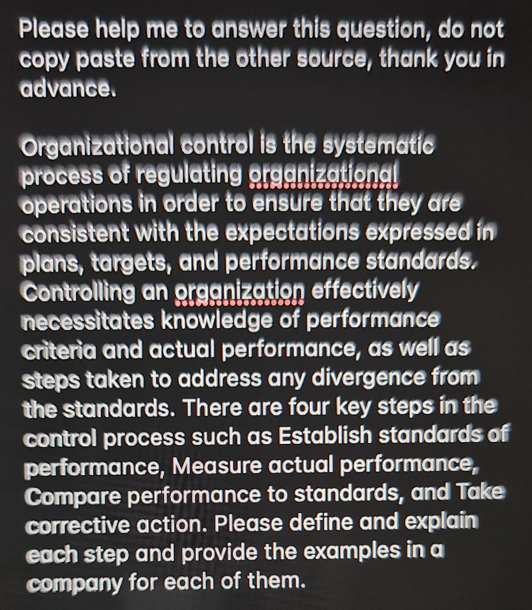 Please help me to answer this question, do not