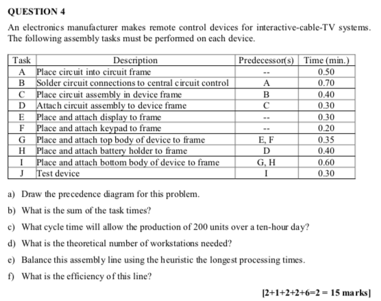 A B 0.30 E F QUESTION 4 An electronics