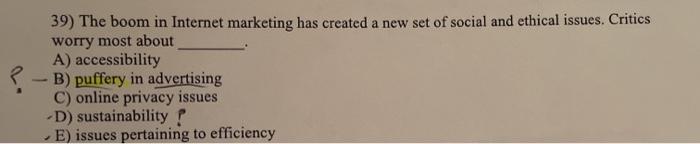 39) The boom in Internet marketing has created a