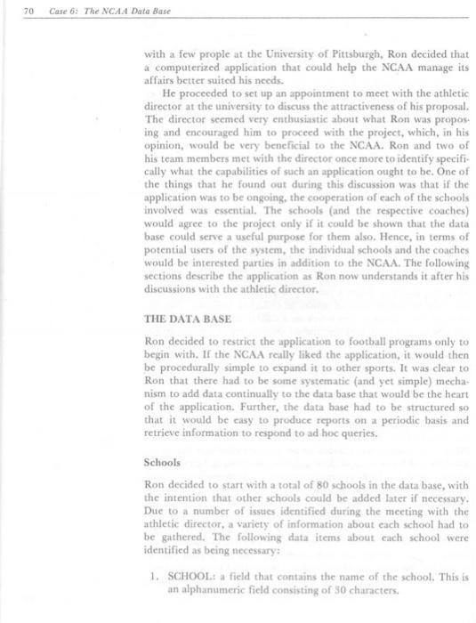 Approach the project as any other ER Modeling