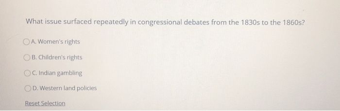 What issue surfaced repeatedly in congressional