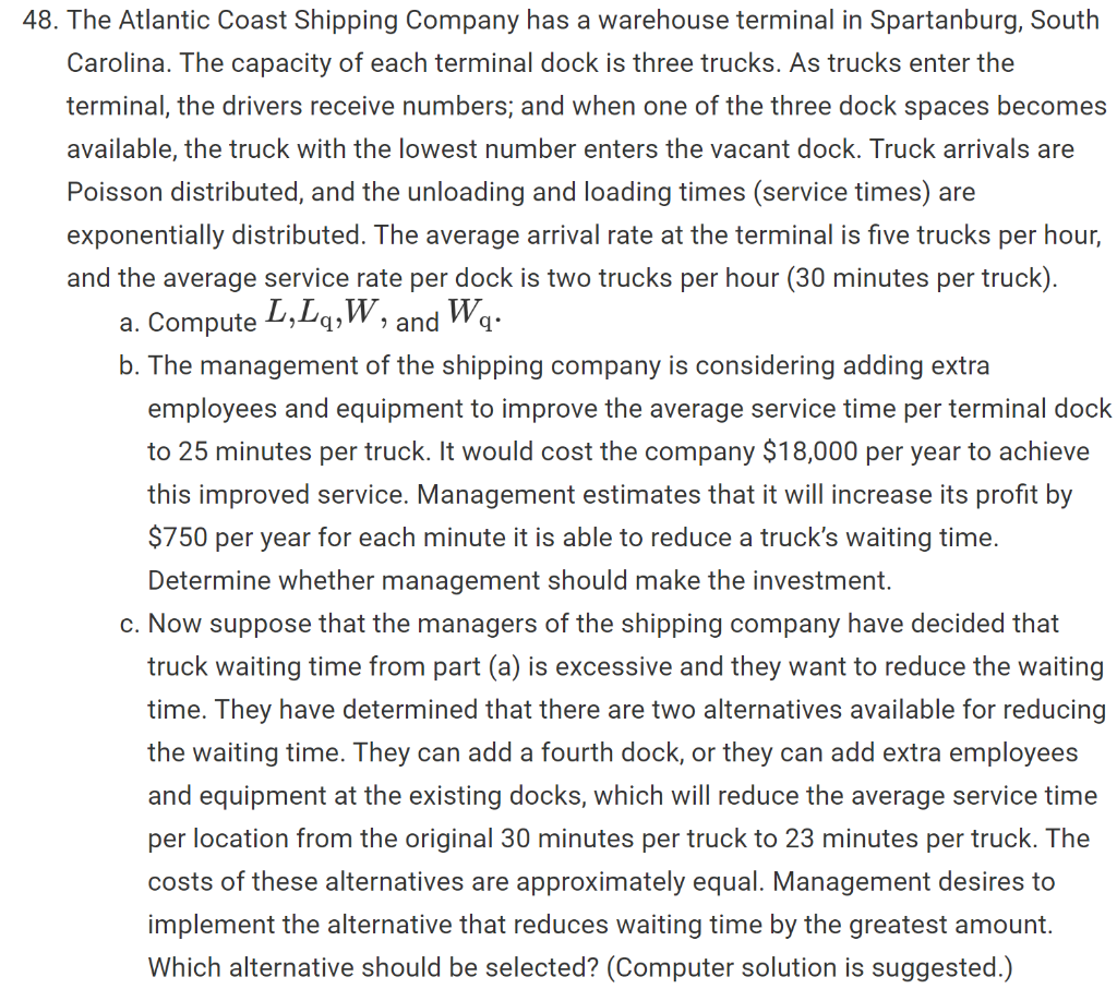 Use QM for Windows to solve a and b please For
