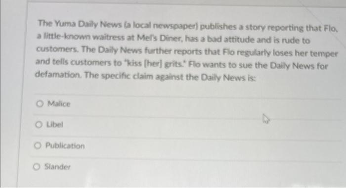 The Yuma Daily News (a local newspaper) publishes