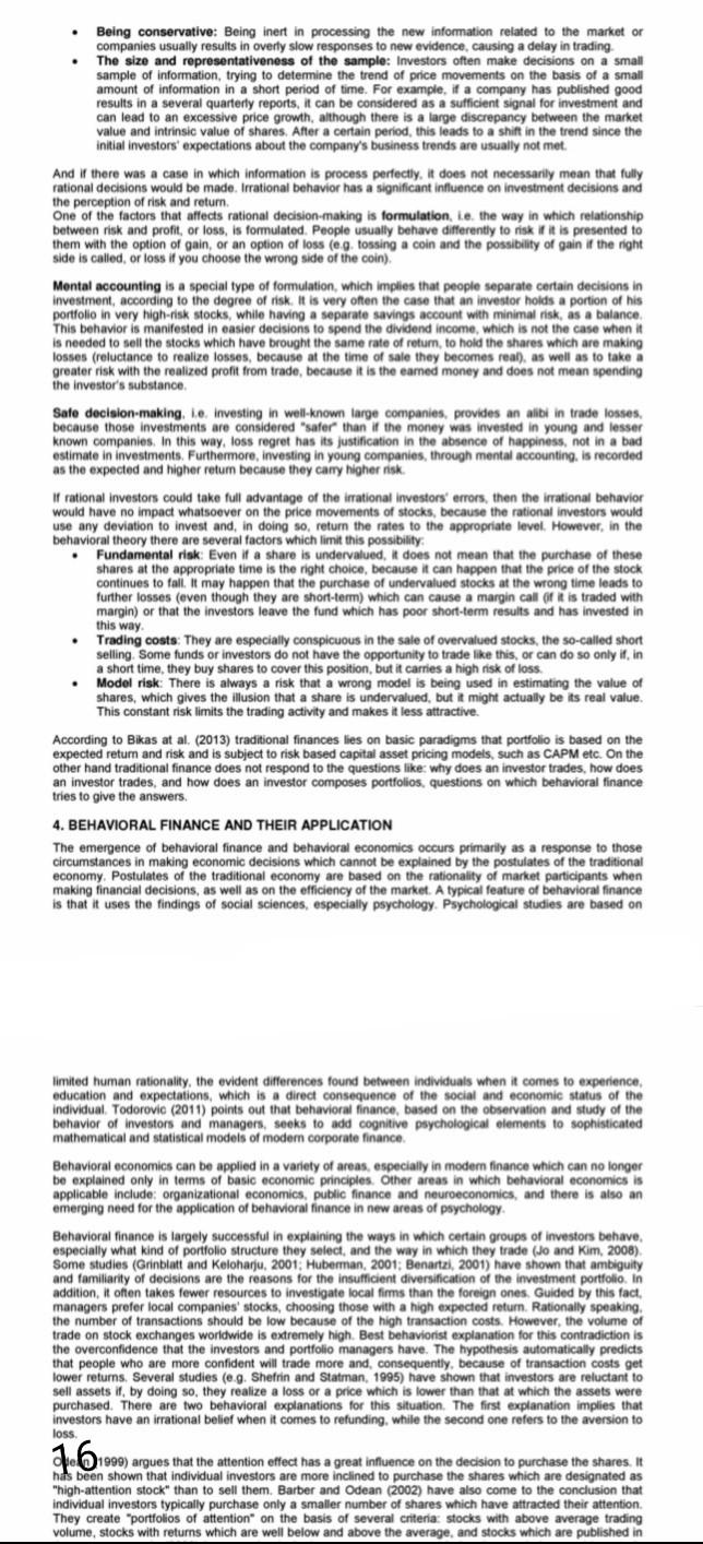 f Being conservative: Being inert in processing