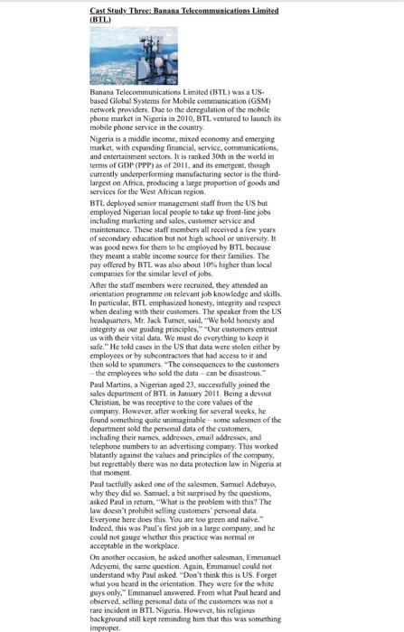 Please answer the question in the case study in