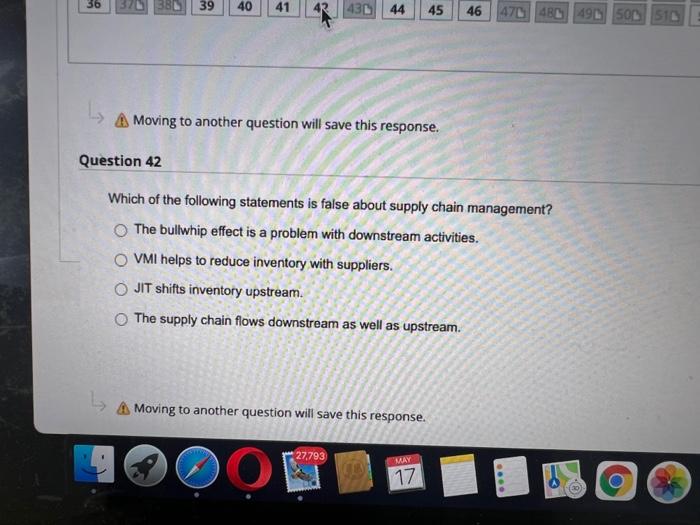 Question Completion Status: 4 21 26 367 B 5 40 70