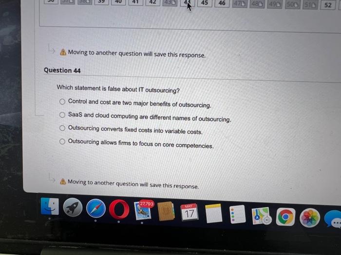 Question Completion Status: 4 21 26 367 B 5 40 70