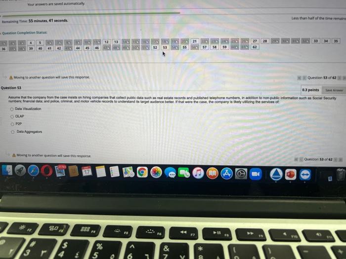 Question Completion Status: 4 21 26 367 B 5 40 70