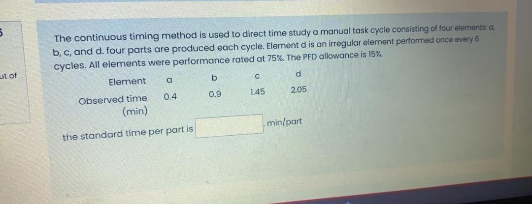5 The continuous timing method is used to direct