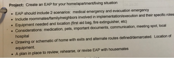 Project: Create an EAP for your