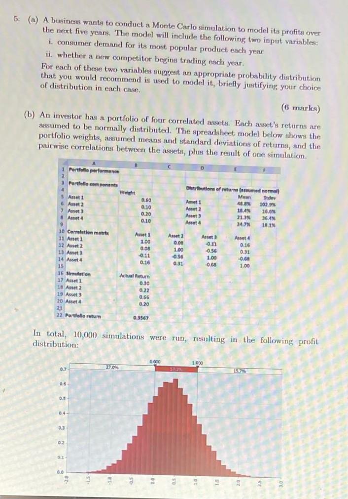 Summary statistics of the simulation results are: