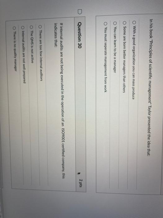 In his book "Principles of scientific management