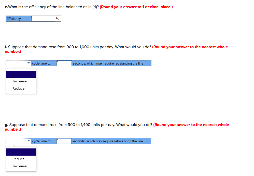 The following tasks are to be performed on an