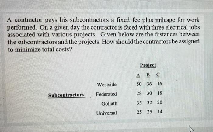 lingo please show ans with steps A contractor