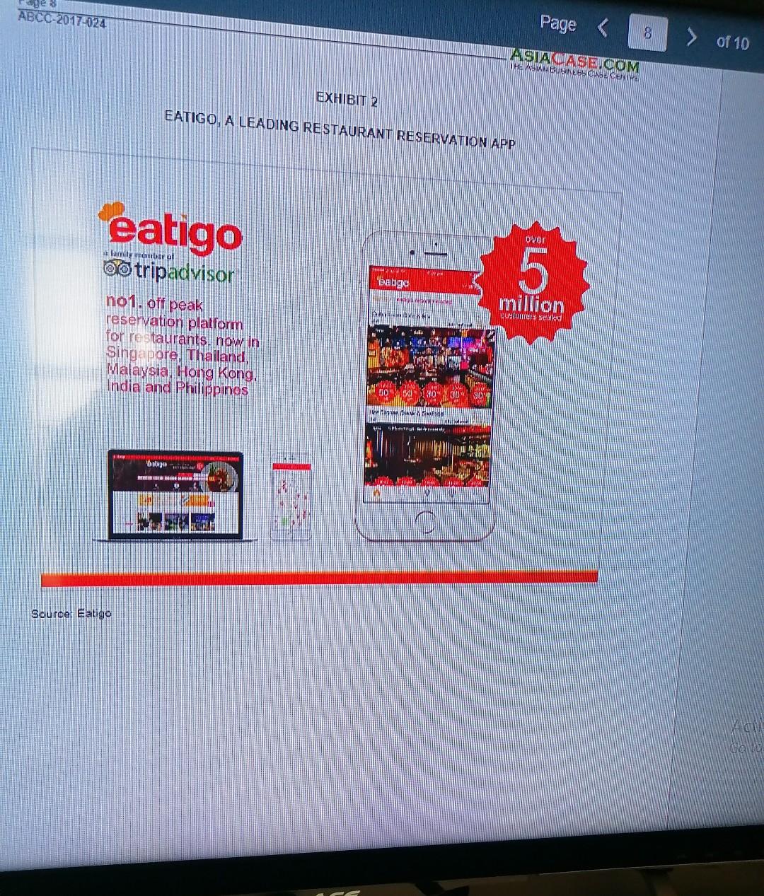 Read the case "EATIGO-Connecting empty dining