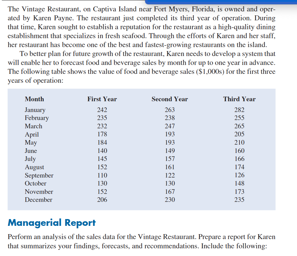1. A time series plot. Comment on the underlying