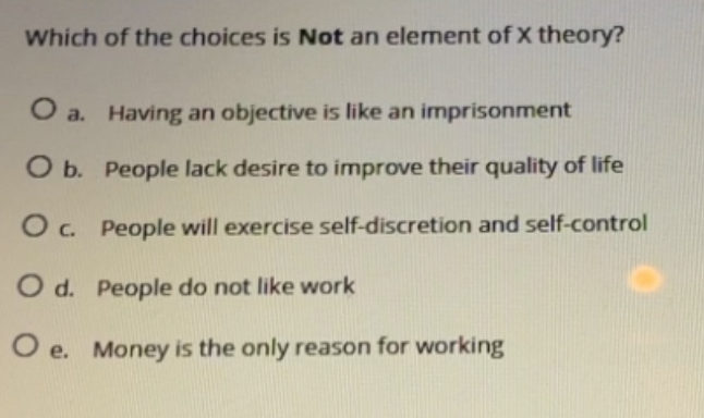 Which of the choices is Not an element of x