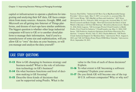 BUSINESS PROBLEM-SOLVING CASE GE Bets on the