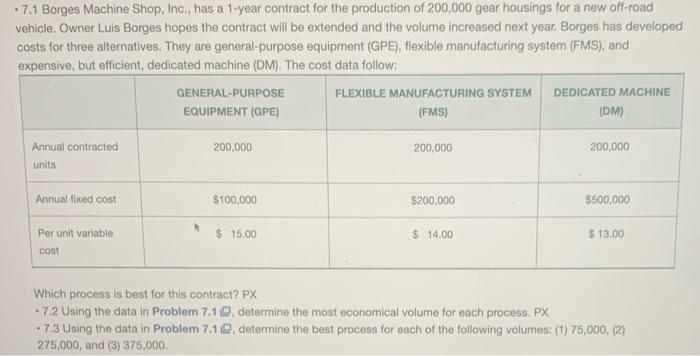 answer 7.1, 7.2 and 7.3 on the excel sheet 7.1