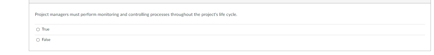 Project managers must perform monitoring and