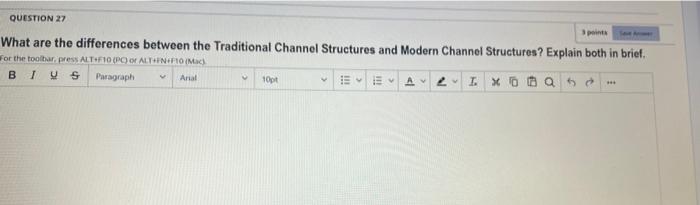 final ans pls QUESTION 27 3 pts What are the