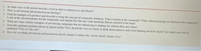 Le CL STUDY QUESTIONS 1 what the media