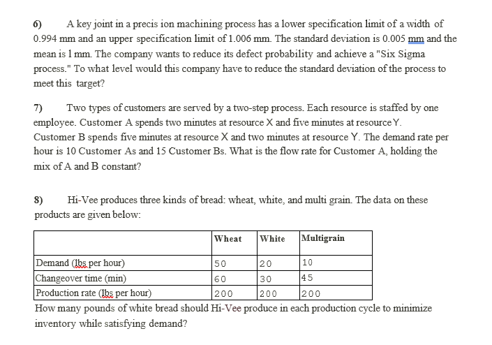 6) A key joint in a precis ion machining process