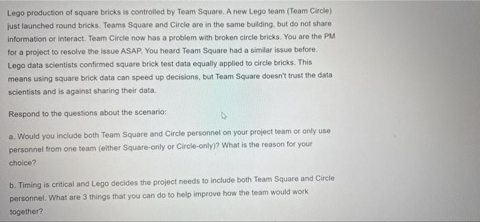 Lego production of square bricks is controlled by