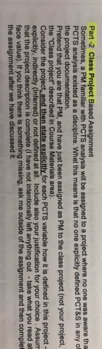 Part-2 Class Project Based Assignment Sometimes,