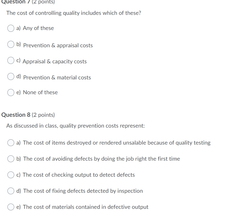 Question 3 (2 points) According to the video