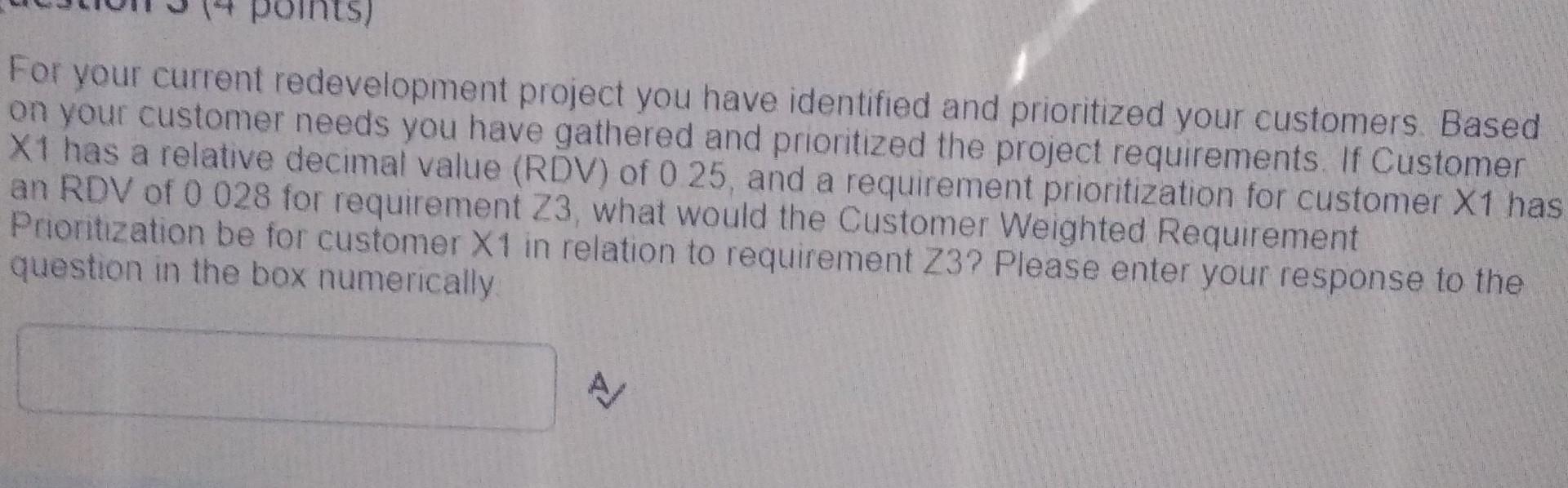 Question 4 (1 point) V Saved What is not a cost