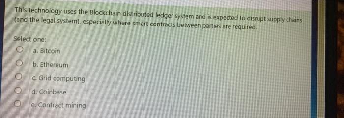 This technology uses the Blockchain distributed