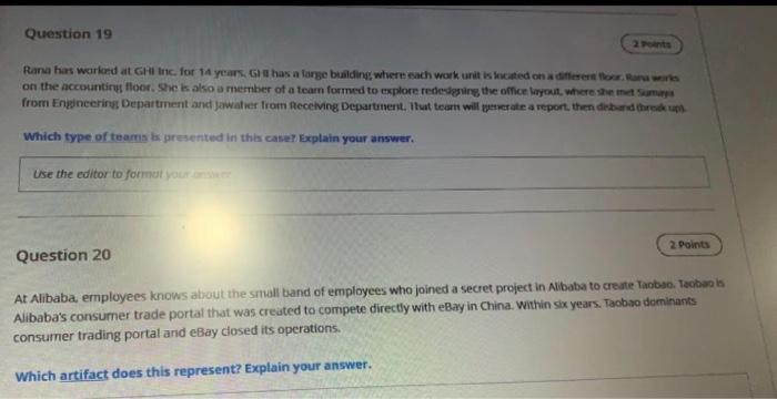 Question 19 Rana has worked at GHI Inc. for 14