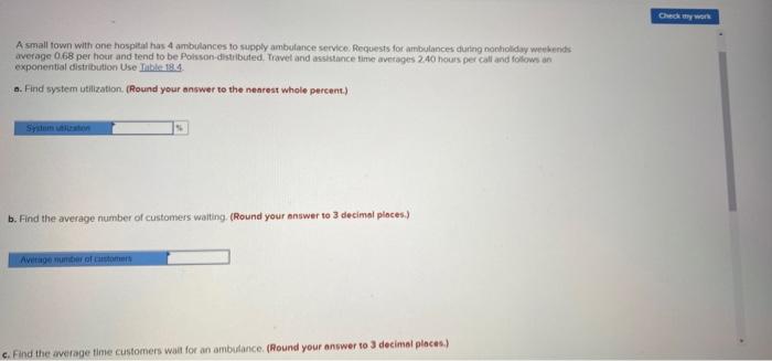 Check my won A small town with one hospital has 4