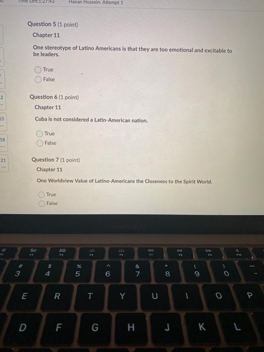 LILL.23 Hanan Hussein: Attempt 1 Question 5 (1