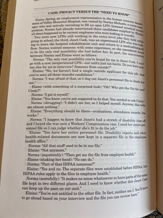 she human resource depart a Michaels, a nurse man