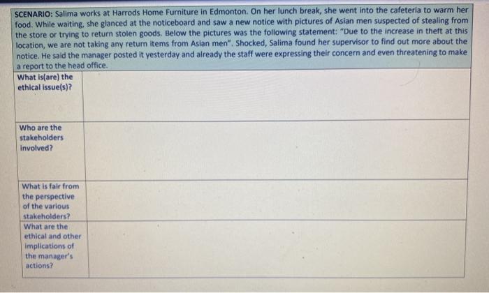 SCENARIO: Sarafina and her husband received a