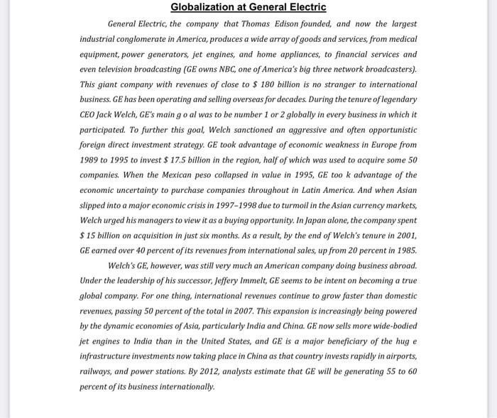 General Electric, the company that Thomas Edison