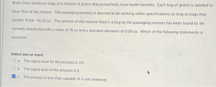is there only ome correct answer? Brain-Grain
