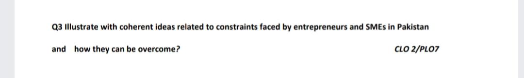 Q3 Illustrate with coherent ideas related to